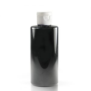 100ml Black plastic bottle with flipk cap