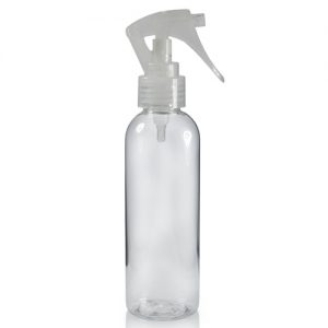 100ml Tall Boston Bottle with Natural Mini Trigger