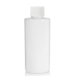100ml White Glossy Bottle White Cap