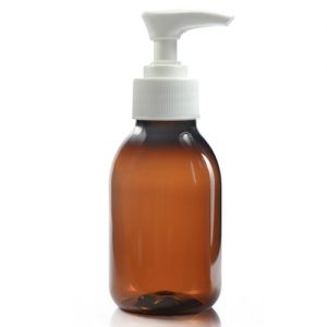 125ml Amber PET sirop white lotion