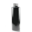 150ml Glossy Black Plastic Bottle With Aluminium Screw Cap