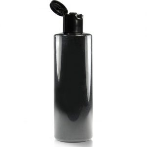 150ml Black Plastic Bottle With Flip-Top Cap