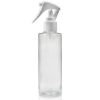 150ml Clear PET Tubular Bottle w White Mini Trigger