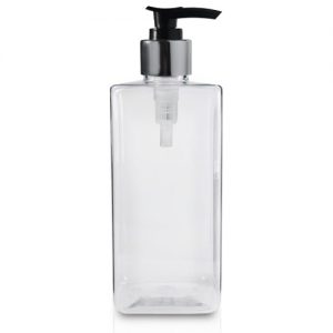 150ml Plastic square bottle with soap pump