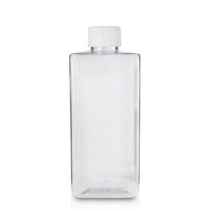 150ml Plastic square bottle with screw cap