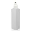 150ml Tall Square Natural Bottle with White Atomiser