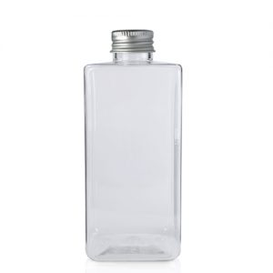 200ml Short Square PET Bottle with Aluminium Cap