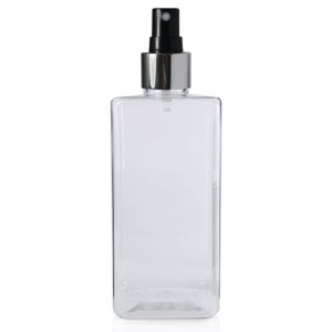 200ml Short Square PET Bottle with BS Atomiser