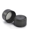 24mm Black ribbed screw cap