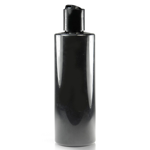 Black plastic bottle discount