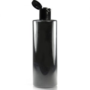 250ml Black Bottle With Flip-Top Cap