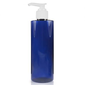 250ml Cobalt Blue Bottle With Lotion Pump