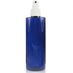 250ml Cobalt Blue Plastic Bottle With Spray