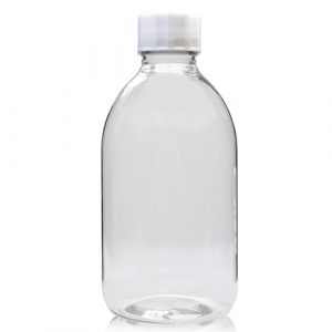 250ml Clear PET Plastic Sirop Bottle w wsc