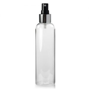 250ml Tall Boston Bottle With Silver Spray