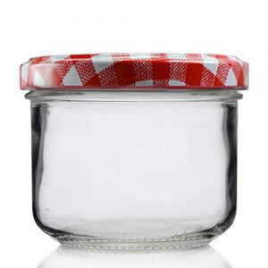 262ml Verrine Jar gingham lid