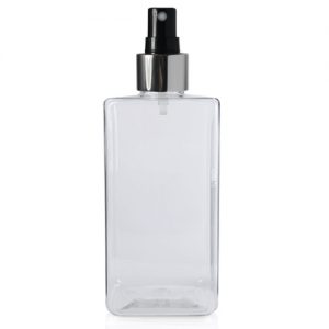 300ml Short Square PET Bottle with BS Atomiser