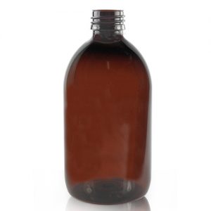 500ml Amber PET sirop bottle