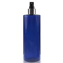 500ml Cobalt Blue Plastic Bottle With Silver Spray