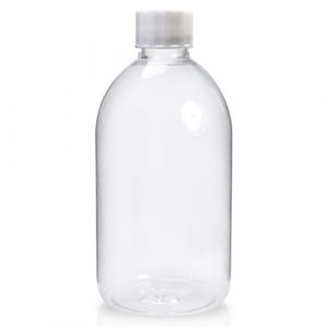 500ml Clear PET Plastic Sirop Bottle w wsc 500ml Clear PET Plastic Sirop Bottle w wsc
