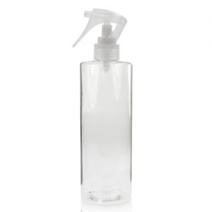 500ml Clear PET Tubular Bottle w Nat Mini Trigger