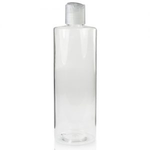 500ml Clear Plastic Bottle With Disc Top Cap