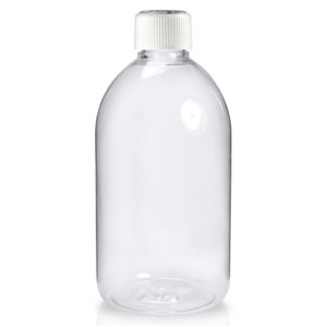 500ml Clear Sirop Bottle with CR cap
