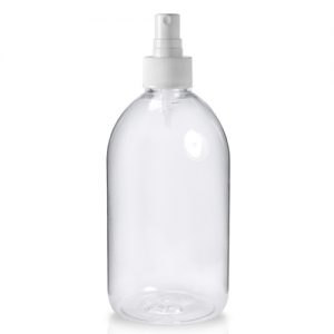 500ml Clear PET Plastic Spray Bottle