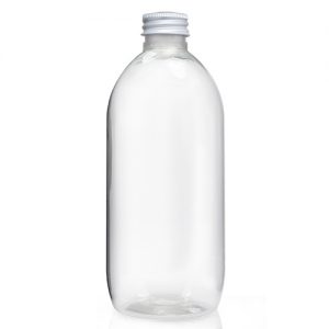 Clear Plastic 'Olive' Bottle