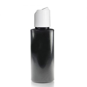 50ml Black Plastic Bottle with disc cap