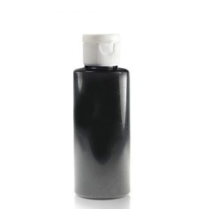 50ml Black Plastic Bottle with flip cap