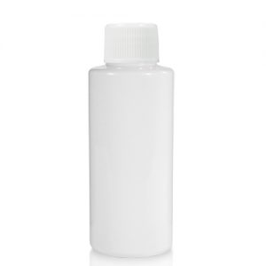 50ml White Glossy Bottle With Screw Cap