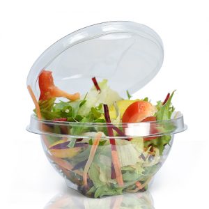 250cc Clear Salad Bowl With Lid