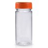100ml Clear Slim Juice Bottle w Orange Cap