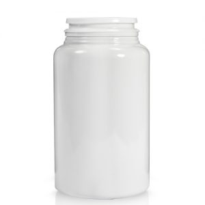 150ml white plastic pill jar