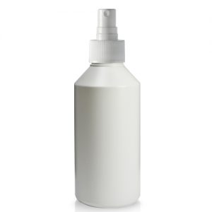 250ml HDPE plastic bottle with spray head