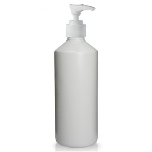 500ml HDPE plastic bottle with soap pump