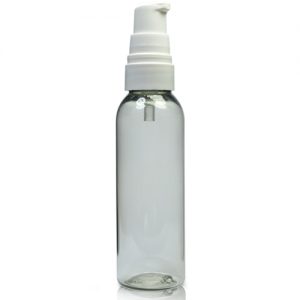 100ml rPET Boston Bottle With Lotion Pump