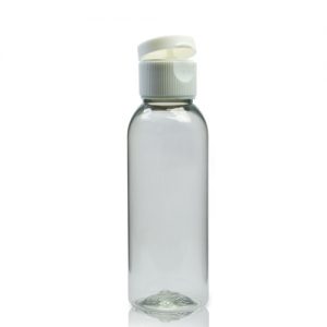 50ml rPET Boston Bottle With Flip Top Cap