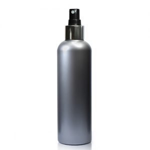 250ml Silver Plastic Bottle With Silver Spray