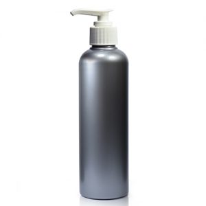 250ml Silver Plastic Bottle With Pump