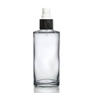 100ml Glass Bottle With Silver Spray