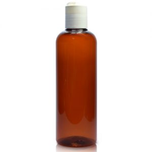 150ml Amber Plastic Bottle With Disc-Top Cap