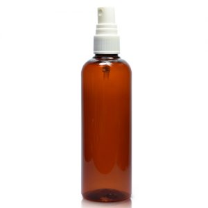 150ml Amber Plastic Bottle With spray