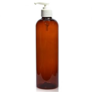 500ml Amber Plastic Lotion Bottle