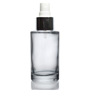 50ml Glass Bottle With Silver Spray