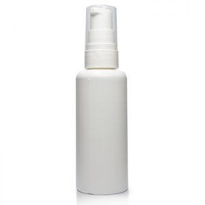 65ml White Plastic Lotion Bottle