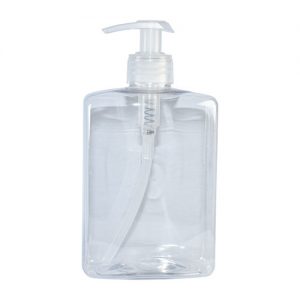 500ml Clear Plastic Pump Bottle