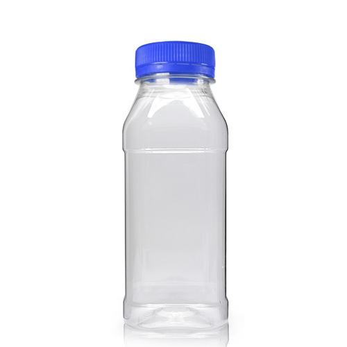 250ml Plastic Square Juice Bottle & Tamper Evident Cap ideon.co.uk