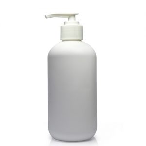 250ml white Boston bottle w w sp